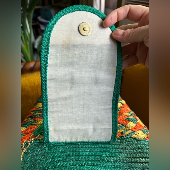 Incredible vintage straw purse - Picture 7 of 14